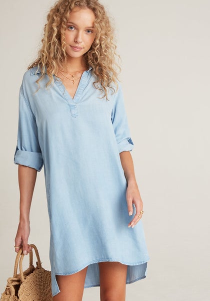 bella dahl denim shirt dress