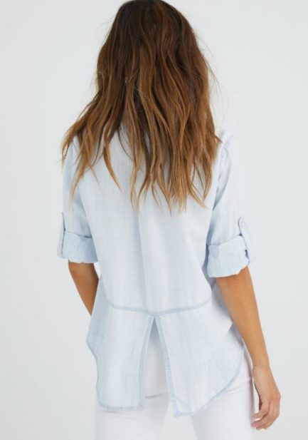 Bella Dahl Chambray Top - Image 3